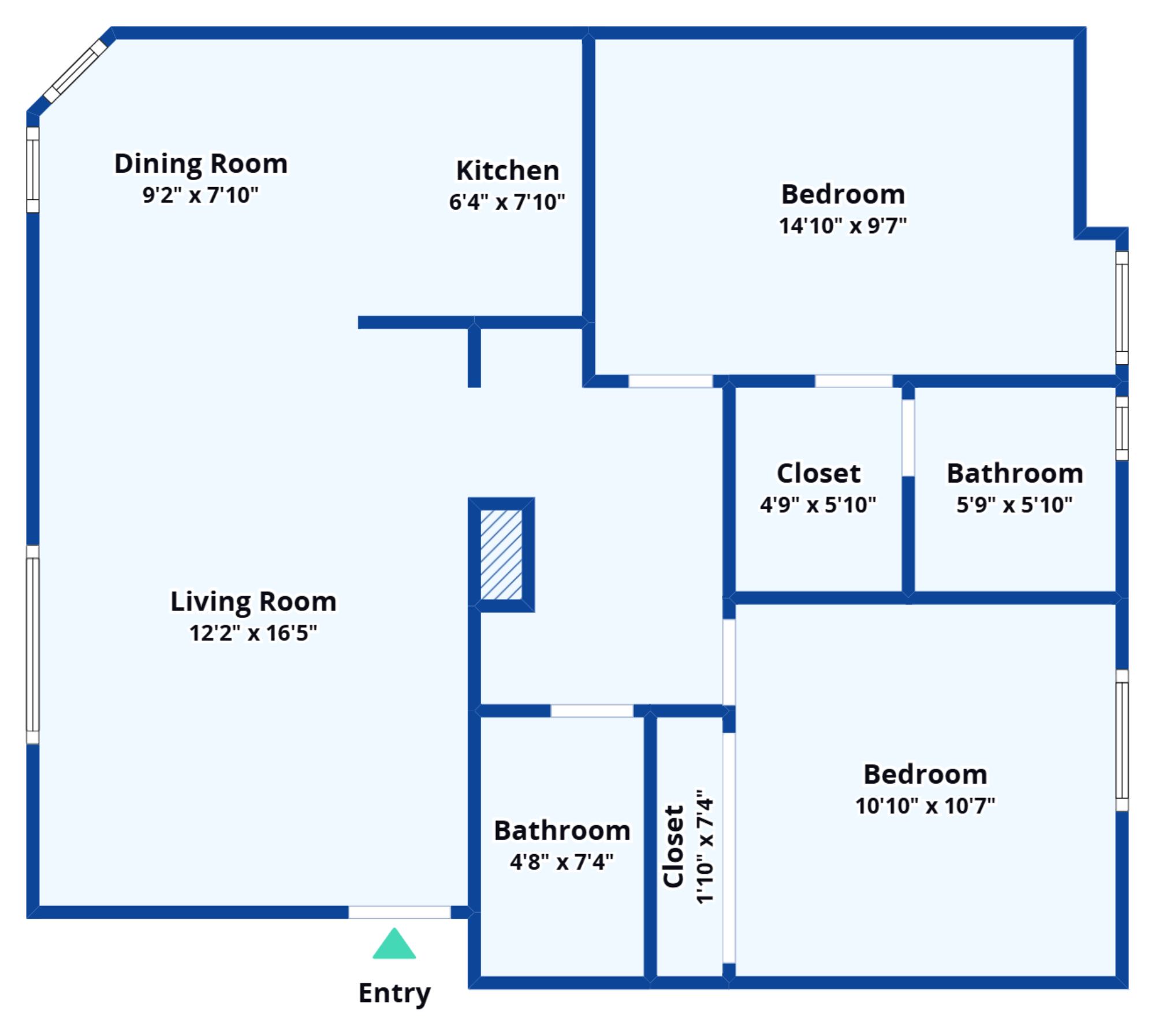 2 Bedroom + 2 Bathroom for lease in Glendale.